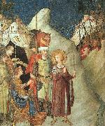 Simone Martini St.Martin Renouncing the Sword Norge oil painting reproduction